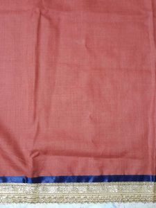 Dress Material Navy Blue Rust Combination