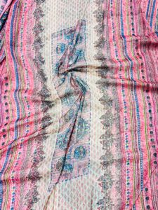 Pink Printed Salwar Kameez Fabric