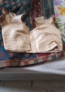 Designer Supernet Saree With Stitched Blouse