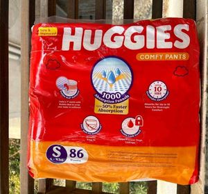 Huggies Baby Diapers S Size, 86 Count