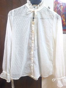 Long White Transparent Shirt