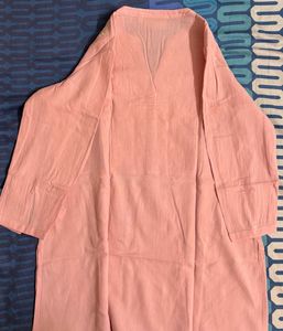 Embroidered Pink Kurta
