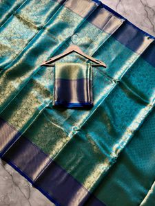 Royal Weaves in Tissue Silk (Blue)