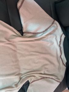 Crop Top Vintage Heart Print Ribbed