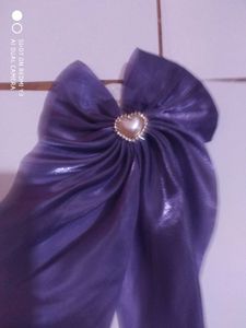 Shimmering Heart Hair Bows Set Of 2