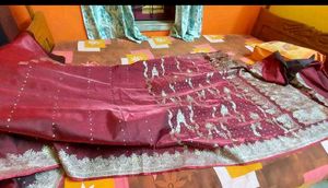 Heavy Full Embroidery Work Saree