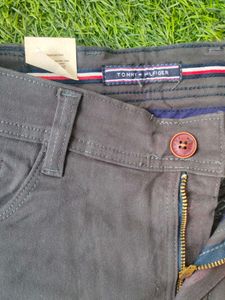Tommy Hilfiger Charcoal Color Trouser