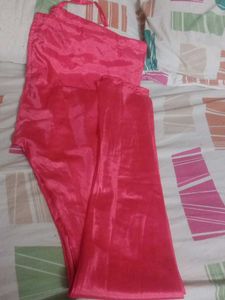 Red Ethnic Gown Dress With Choodidaar And Duppatt