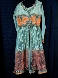 Mastani Style Anarkali Dress - 4-Piece Set