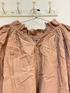 cute loose fit brown dress