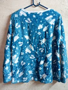 Ladies Fleece Top Upper Daily Wear Multicolour