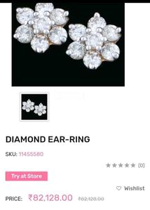Diamond Flower Earrings