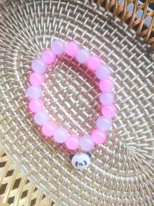 Y2k Pink Panda Charm Bracelet