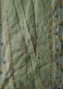 pakistani Green Embroidered Kurta set