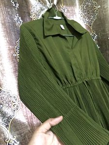 Olive Green Crop Top