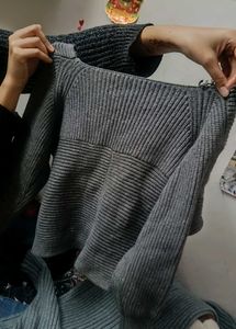 Gray Knit Sweater