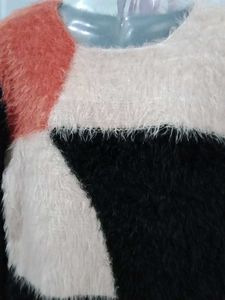 Multi Colour Fur Top