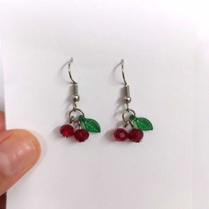 Unique Handmade Cherry Earrings