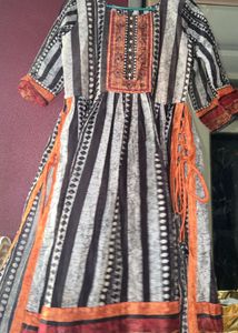 Elegant Striped Kurta set wid dupatta