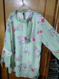 Light Green Long Top