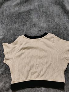 Nude Crop Top