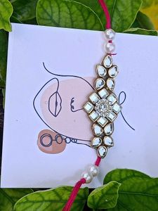 Elegant Kundan Rakhi
