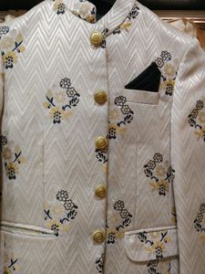 Floral Print Wedding And Party Wear Jodhpur Jacket