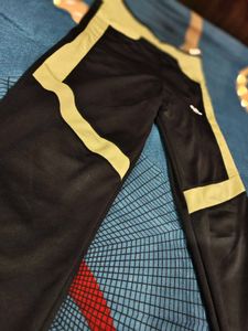 Black &amp; Gold Track Pants