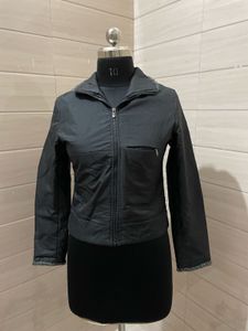 y2k vintage  fitted crop black jacket