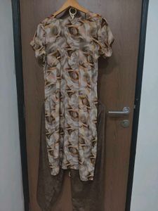 Brown Pant Style Salwar Suit