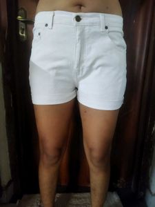 Cute White Denim Shorts