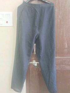 Elegant Grey Casual Pants