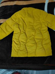 Attractive Unisex Puffer Jacket Mustard Yellow