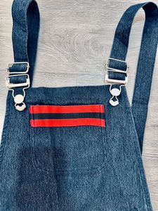 Denim Dungaree/Short Above Knee Length