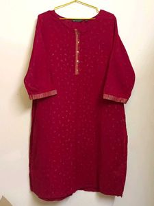 SALE - Maroon Embroidered Kurti
