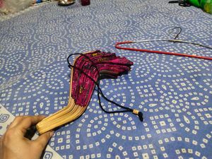 Folded Traditional Thai Hand Fan