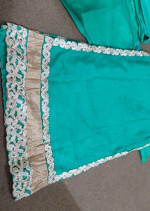 Sea Green  Embroidery Fully Stiched Sout