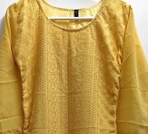 Elegant Yellow Kurti