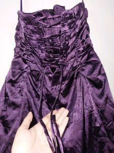 YVES CALVIN satin Bridal Gown With Corset Back