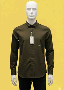 Men&#39;s Casual Olive Shirt