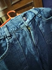 Blue Denim Straight Jeans