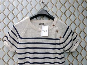 New With Tag Zara Knit Stripped Pullover