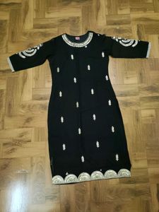 Elegant Black Kurta with pants