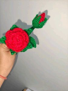 Vintage Seashell Wall Vase with Crochet Flower 🌹