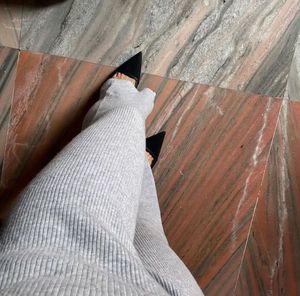 Comfy Knit Flare Pants