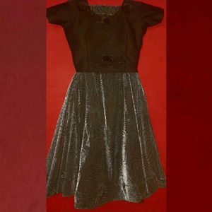 Vintage Black & Silver Party Dress