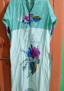 Floral Print Kurta