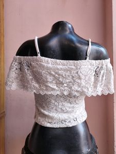 White Beautiful Crop Top