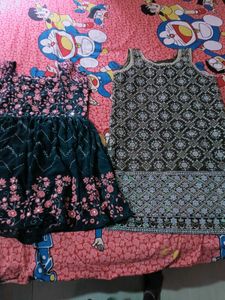 two kurti wear with palzzo nd pant mirror work