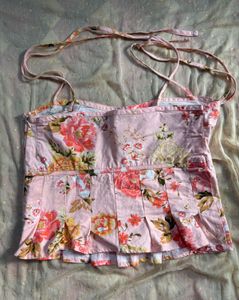Floral crop top